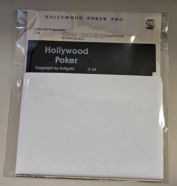 Hollywood Poker Pro  -  Commodore 64/128 - Diskette
