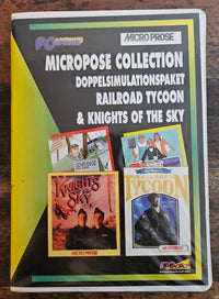 Microprose Collection - Railroad Tycoon + Knights of the - PC - MS DOS - Big Box