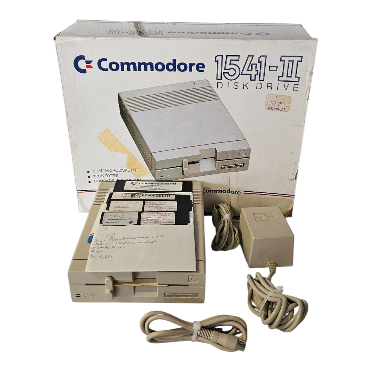 Commodore 1541-II Diskettenlaufwerk / 1541-II Floppy mit OVP