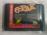 6 - Pak - Sega Mega Drive - Nur Cartridge - Streets of Rage - Golden Axe..