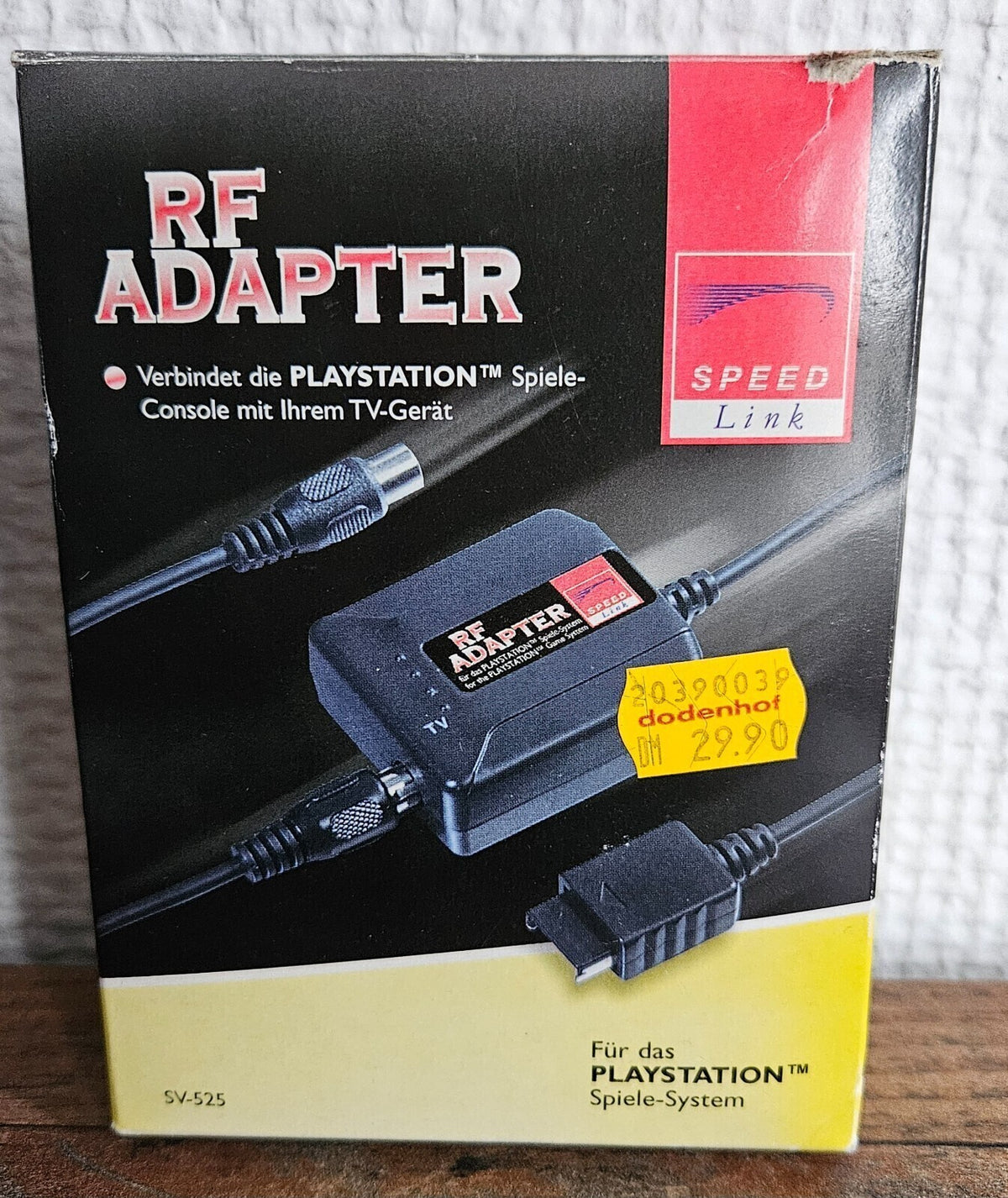 RF Adapter für Playstation 1 - Speed Link - OVP