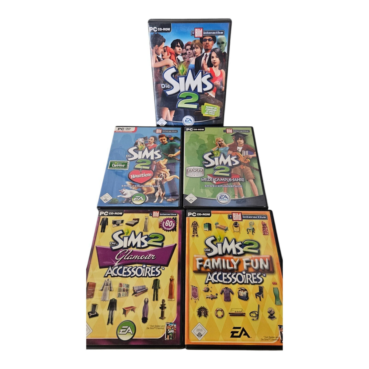 Die Sims 2 + 4 Addons  (PC)  Win XP