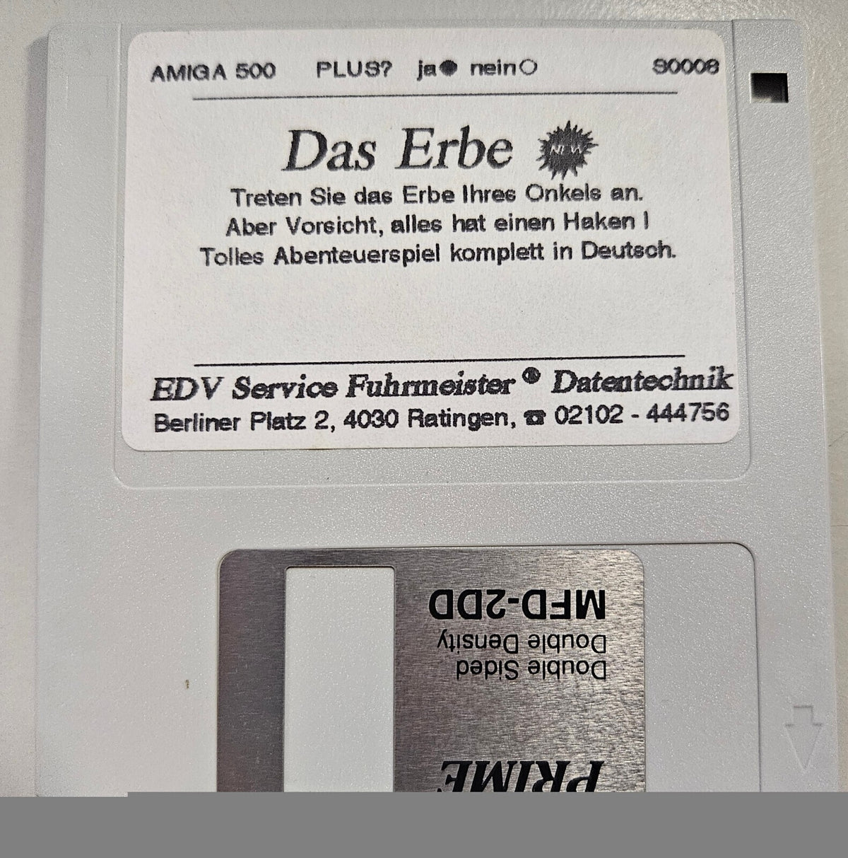 Das Erbe - Commodore Amiga - Nur Diskette