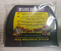 2 Games on One Cart - Codemaster - Sega Mega Drive - Nur Cartridge