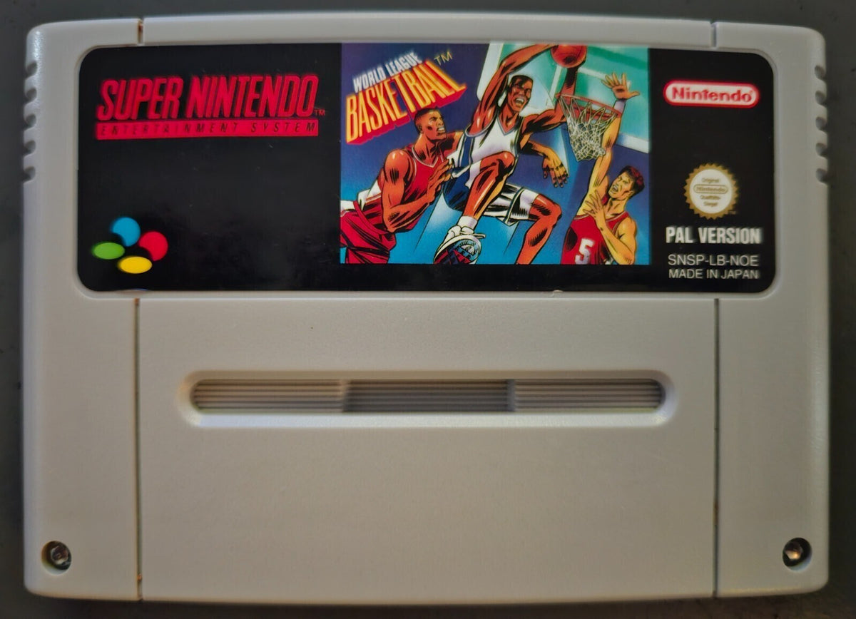 World League Basketball - Super Nintendo / SNES / Nur Cartridge