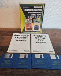 Microprose Collection - Railroad Tycoon + Knights of the - PC - MS DOS - Big Box