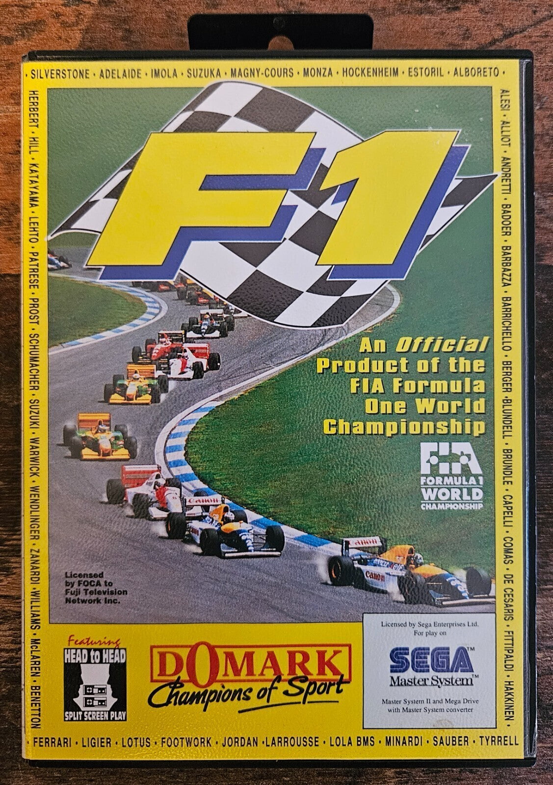 F1 - Formula 1 World Championship - Sega Master System