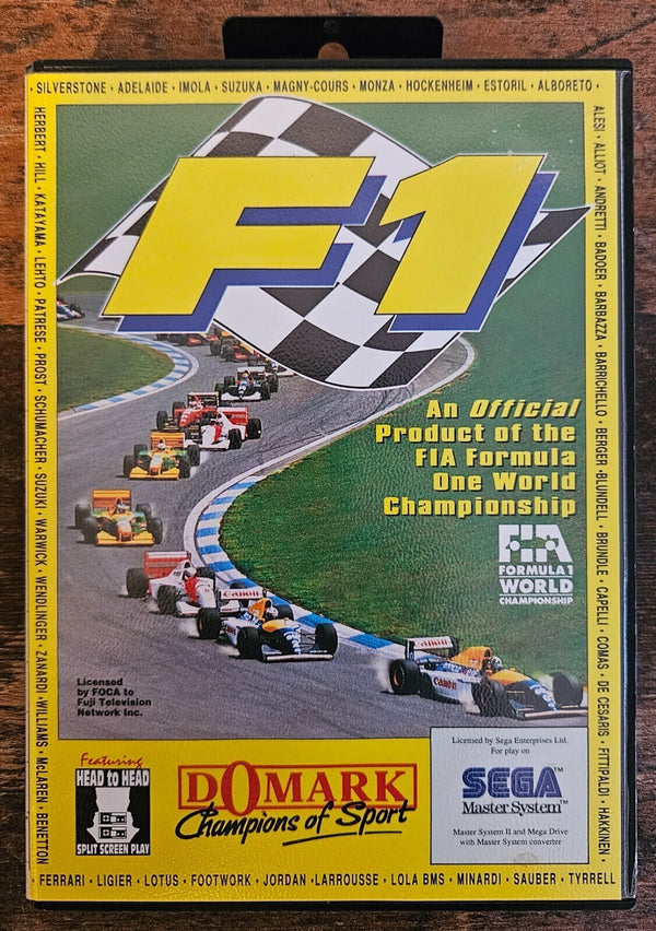 F1 - Formula 1 World Championship - Sega Master System