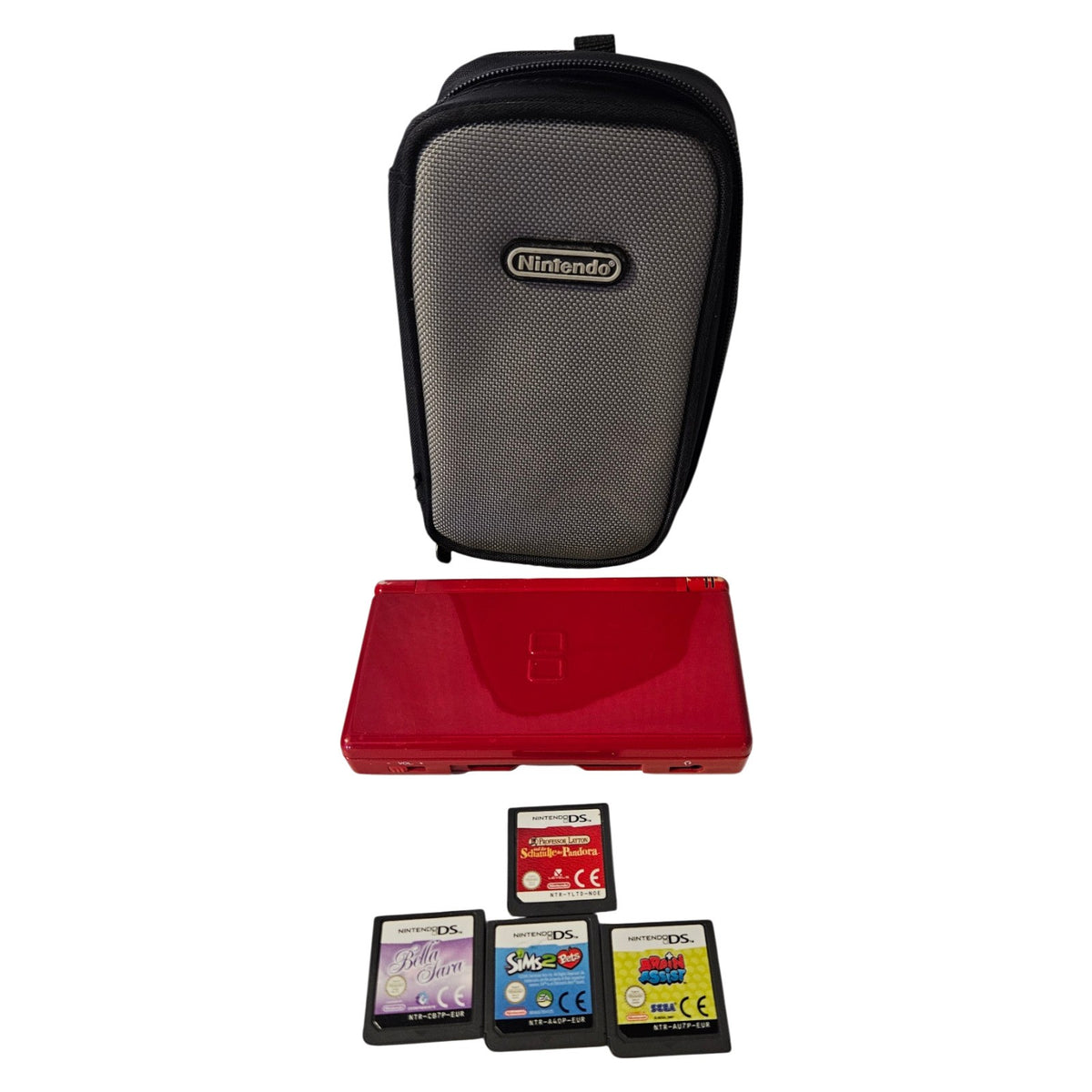 Nintendo DS Lite / Rot mit Spiele - Handheld Konsole