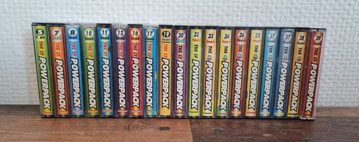 The CF Powerpack  - 19 stück - Commodore 64 / C64 / 128 / Tape
