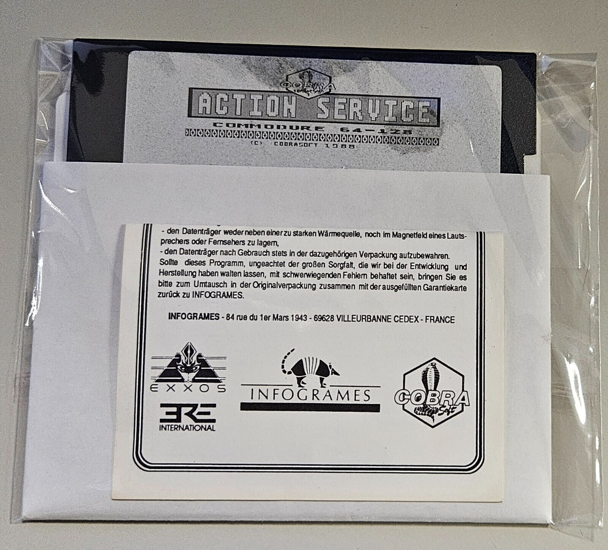 Action Service - Commodore 64 / C64 / 128 / Diskette