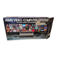 Atari 2600 Konsole / 4 Switch / Wood Design / Holz Design / 2 Controller + Spiel