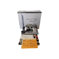 Playstation 2 / PS2 Konsole Slim - Silber mit 1 Controller - Memorycard - TOP