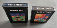 Double Game Package - Base Attack + World End - Atari 2600