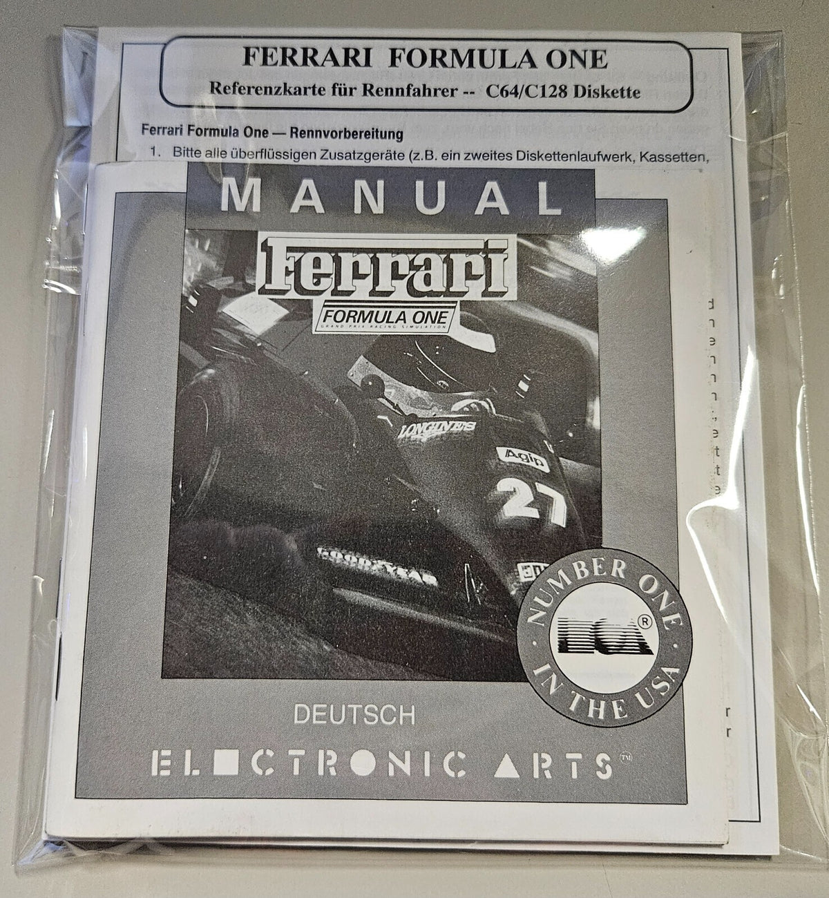 Ferrari Formula One - Commodore 64/128 - Diskette