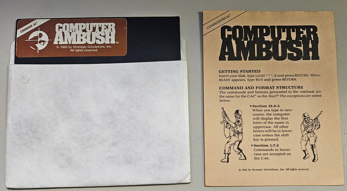 Computer Ambush  - Commodore 64/128 / C64 - C128 - Nur Diskette