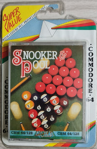 Snooker Pool - Commodore 64/128 Tape - NEU -