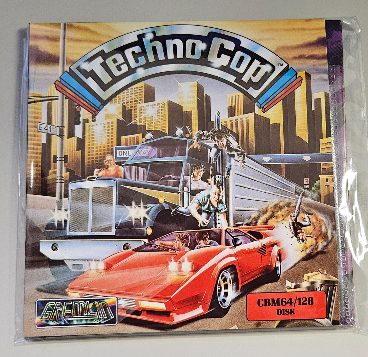 Techno Cop - Commodore 64 / C64 / 128 / Diskette
