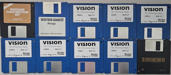Commodore Amiga Software Paket - 65 originale Disketten -
