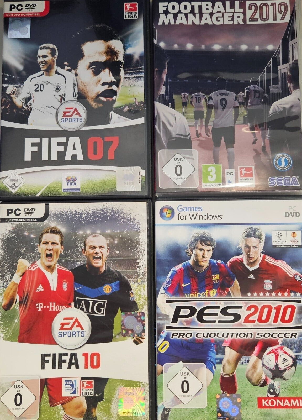Football Manager 2019 / FIFA 10 / PES 2010 /FIFA 07  - Windows / PC