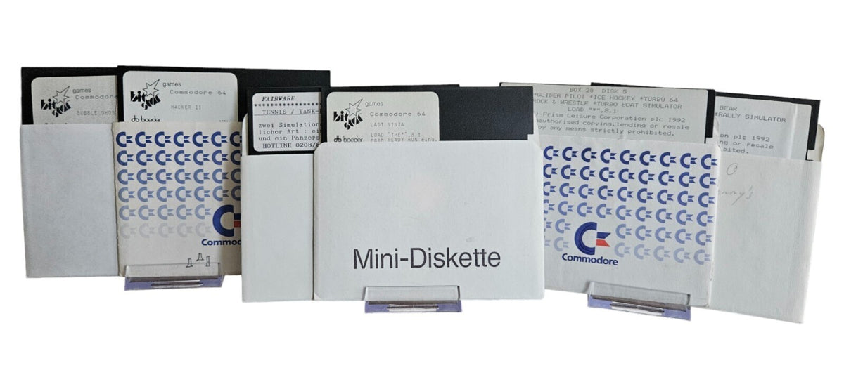 Bit Star Spiele Software Paket für den C64  - Commodore 64 / 128 / 6 Disketten