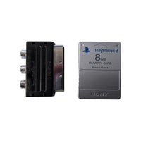 Playstation 2 / PS2 Konsole Slim - Silber mit 1 Controller - Memorycard - TOP