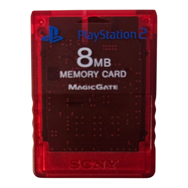 Playstation 2 Memorycard - Rot / Transparent - Sony - PS2 - 8MB