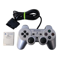 Playstation 2 Konsole / Silber/ FAT / Controller /  Memory Card