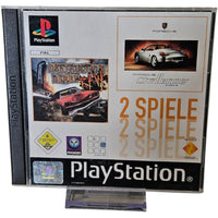 2 Spiele in 1 - Porsche Challenge + Destruction Derby Raw - Playstation - PS1 -