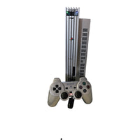 Playstation 2 Konsole / Silber/ FAT / Controller /  Memory Card
