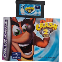 Crash Bandicoot 2 - N Tranced -  Gameboy Advance- GBA - OVP