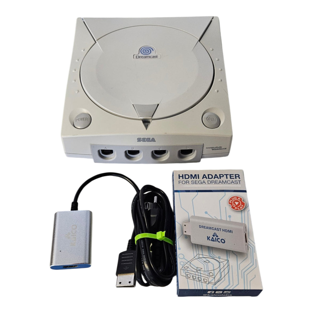 Sega Dreamcast Konsole + HDMI Adapter