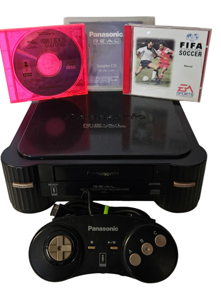 Panasonic 3DO FZ-1 Konsole mit Controller und Spiele