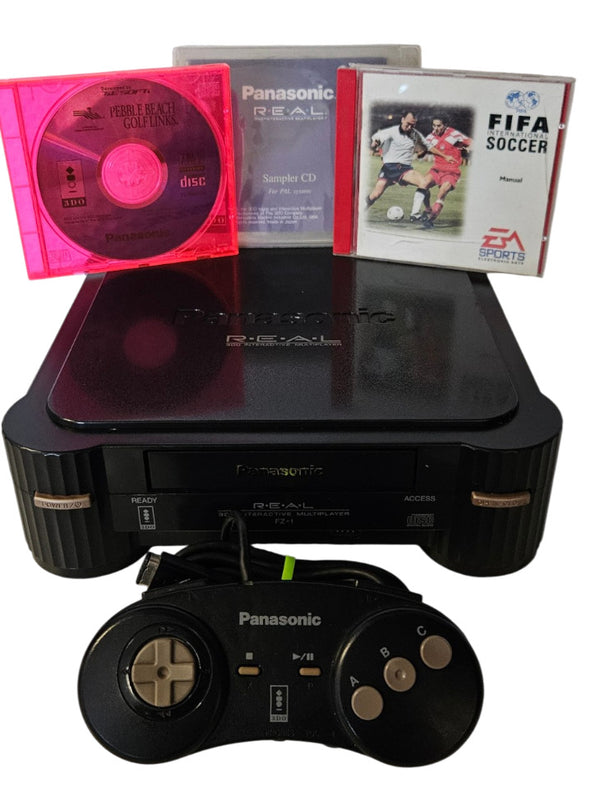 Panasonic 3DO FZ-1 Konsole mit Controller und Spiele