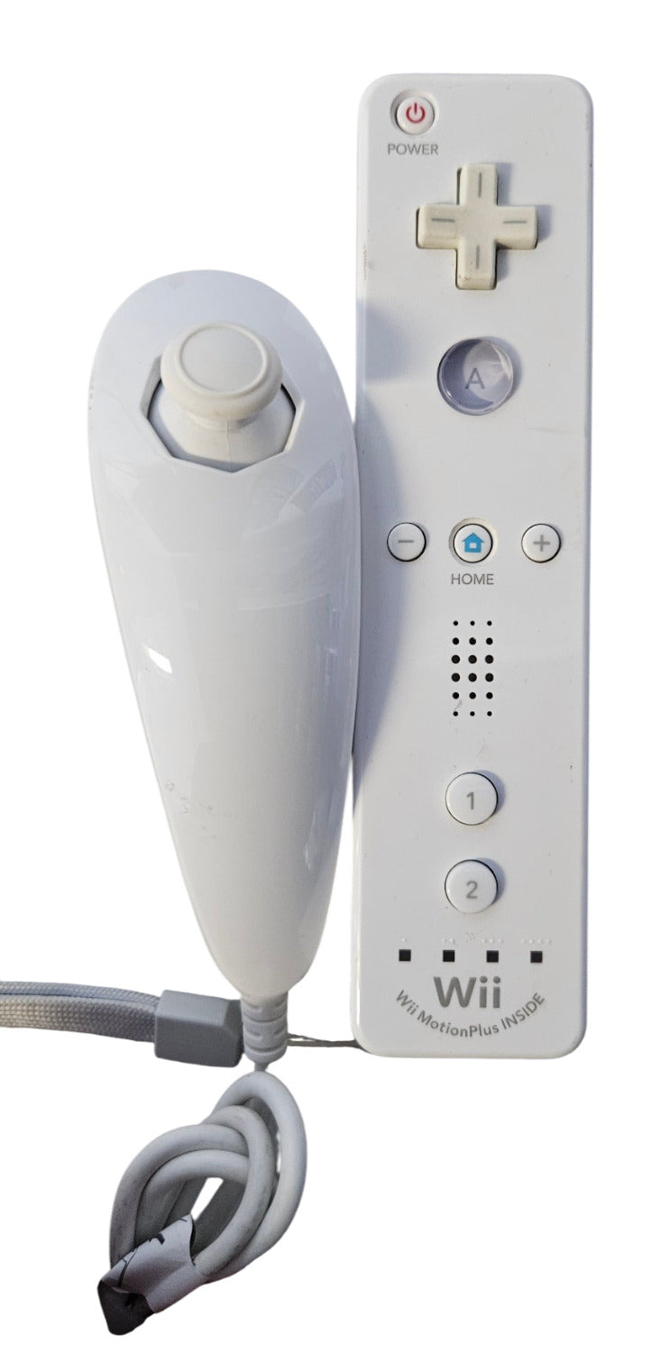 Wii Remote Controller  - Weiß + Nunchuk - Nintendo #2