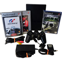Playstation 2 Konsole / Schwarz / Slim / Controller / Spiele / Memorycard